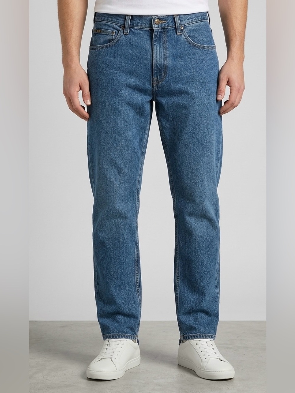 Lee Men's Relaxed Fit Straight Leg Jeans Blue Denim 32x30